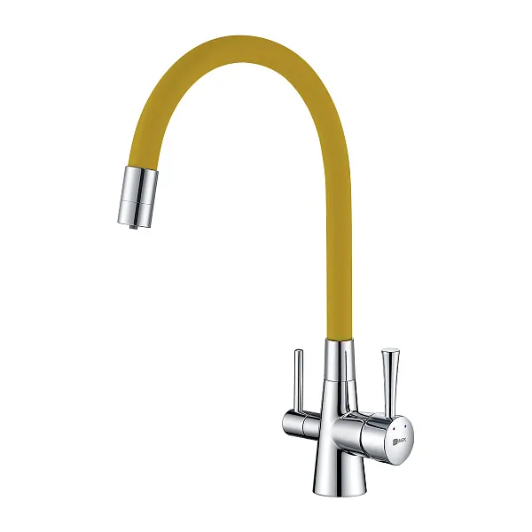 Смеситель Lemark Comfort LM3075C-Yellow для кухонной мойки фото 1
