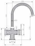 Смеситель ZorG Antic A 51 KF-BR для кухонной мойки фото 2