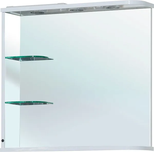Зеркало Bellezza Рио 70 L белое фото 1
