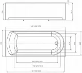 Акриловая ванна Aquatek Ника 170x75 NIK170-0000001 фото 4