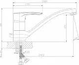 Смеситель Rossinka Z Z40-21 для кухонной мойки фото 2