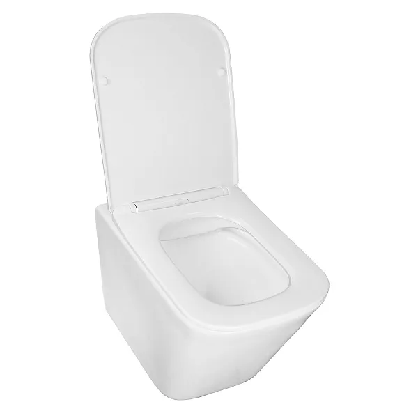 Унитаз Azario Hugo AZ-3103 подвесной безободковый с сиденьем микролифт фото 3