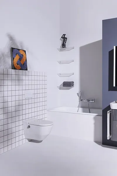 Унитаз Laufen Cleanet Navia 8.2060.1.400.000.1 подвесной безободковый с микролифтом и биде фото 12