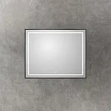 Зеркало BelBagno Kraft 100x80 SPC-KRAFT-1000-800-LED-TCH-WARM-NERO с подсветкой фото 2