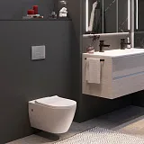 Унитаз Berges Wasserhaus Mascon Rimless 082128 подвесной безободковый с микролифтом фото 8