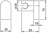 Держатель для душа Caprigo Parts 99-551-crm фото 2