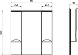 Зеркало-шкаф ASB-Mebel Мессина 100 фото 4