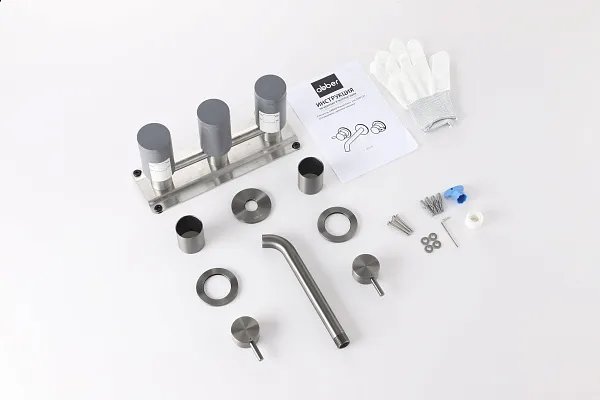 Смеситель для раковины ABBER Wasser Kreis 316 AF81123BGG-L фото 2