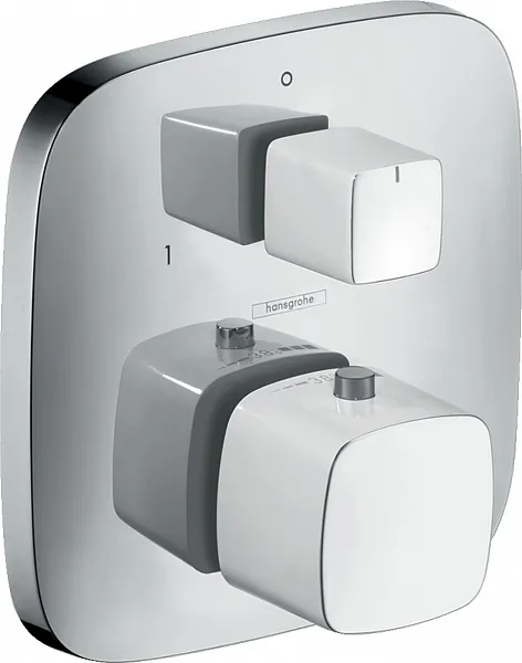 Термостат Hansgrohe PuraVida 15771400 для ванны с душем с внутренней частью фото 1