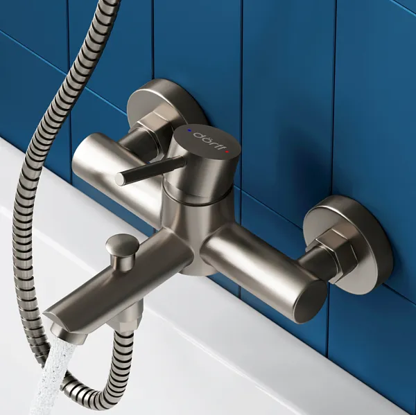 Смеситель Dorff Logic D3010000SS для ванны с душем фото 6