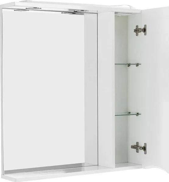 Зеркало-шкаф BelBagno Marino 70x75 MARINO-SPC-700/750-1A-BL-P-R правое с подсветкой фото 5