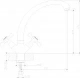 Смеситель Decoroom DR49 DR49029 для кухонной мойки фото 2