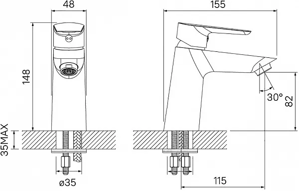 Смеситель Iddis Cloud CLOSB00i01 для раковины фото 3