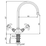 Смеситель для кухонной мойки PAINI Ornellaia 87CR572KM фото 9