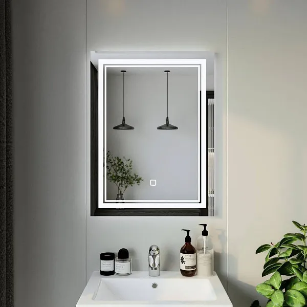 Зеркало Бриклаер Эстель-2 60х80 4627125414299 с подсветкой фото 6