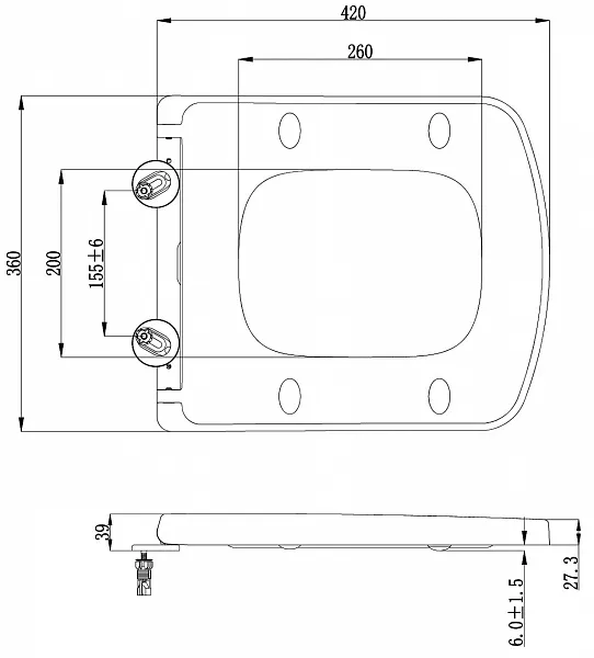 Крышка-сиденье Lavinia Boho 33290600 с микролифтом фото 4