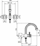 Смеситель Cezares Olimp OLIMP-VD-01-O для ванны с душем фото 2