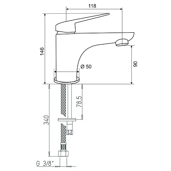 Смеситель для раковины PAINI Laguna LAYO205 фото 8