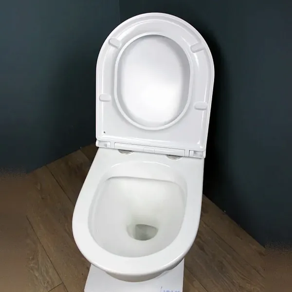 Унитаз подвесной Teymi Milana S W00078 подвесной безободковый с микролифтом фото 9