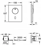 Смывная клавиша для унитазов Grohe Tectron Skate 37419000 фото 2
