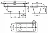 Стальная ванна Kaldewei Cayono 747 150х70 274700010001 фото 4