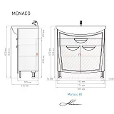 Тумба под раковину Alavann Monaco 80 см ALV0186003 фото 4