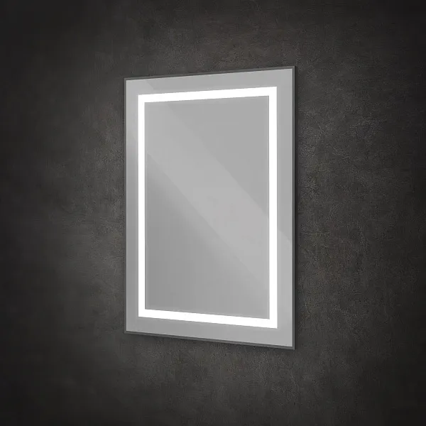 Зеркало BelBagno Kraft 60x80 SPC-KRAFT-600-800-SENS-NERO с подсветкой фото 4