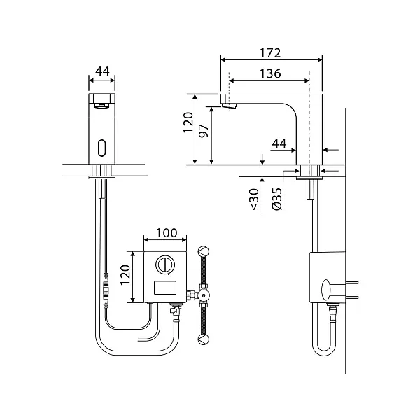 Смеситель для раковины TIMO Torne 4313/03F фото 2