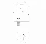 Смеситель для раковины ABBER Weiss Insel AF8011FW фото 3