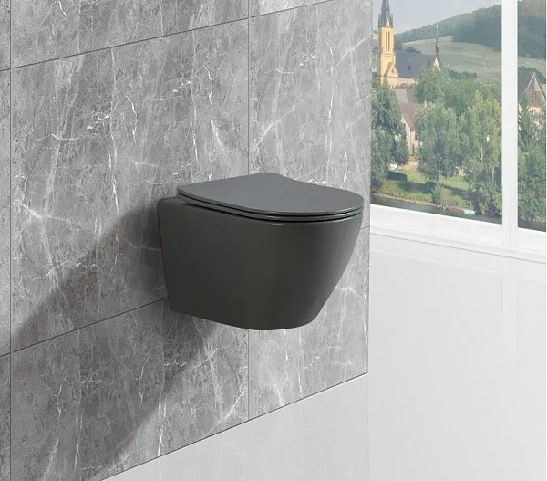 Унитаз Esbano Amapola ESUPAMAPGM подвесной безободковый с микролифтом фото 2