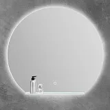 Зеркало BelBagno 90x90 SPC-RNG-900-LED-TCH-MENS с подсветкой с полочкой фото 7