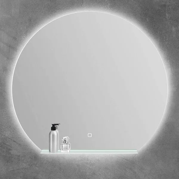 Зеркало BelBagno 90x90 SPC-RNG-900-LED-TCH-MENS с подсветкой с полочкой фото 7