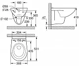 Унитаз безободковый с инсталляцией и кнопкой смыва Grohe Solido 39586000 фото 6