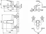 Смеситель Bravat Eler Black F6191238BM-01-RUS для ванны с душем фото 2