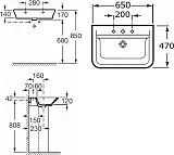Раковина Roca The Gap 65 см 327473000 фото 6