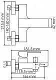 Смеситель WasserKRAFT Abens 2001 для ванны с душем фото 7
