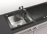 Кухонная мойка Tolero Ceramic Glas TG-500 50 Черная фото 2