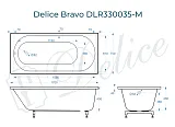 Ванна из искусственного камня Delice Bravo DLR330035-M фото 1