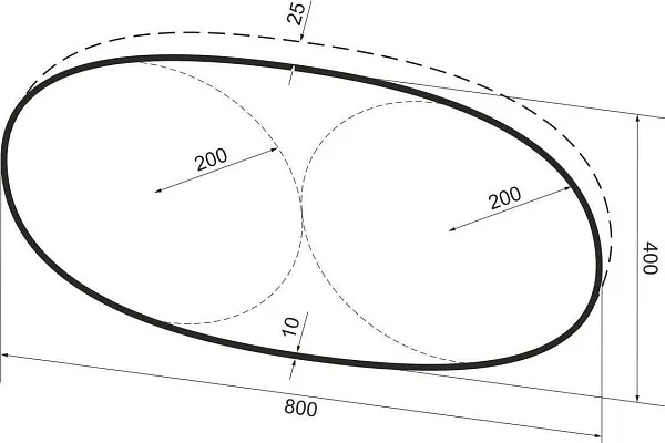 Зеркало Wellsee 7 Rays' Spectrum 80x40 см 172201510 c подсветкой за полотном фото 9