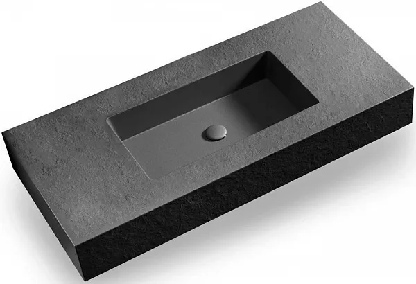 Раковина Acquabella Integra 100 см ENCIMERA.INTEGRA_CF_SLATE_100_NEGRO фото 1