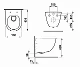 Унитаз Laufen Pro Rimless 8.2096.5.000.000.1 подвесной безободковый фото 7