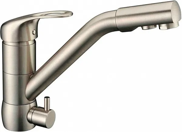 Смеситель ZorG Sanitary ZR 400 KF-12 SATIN для кухонной мойки фото 1