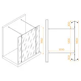 Душевая перегородка RGW Walk In 351005223-15 фото 1