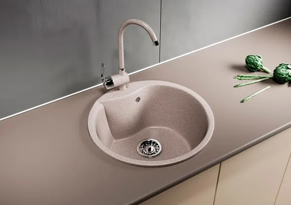 Кухонная мойка Mixline ML-GM12-302 Песочная 525076 фото 4