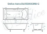 Ванна из искусственного камня Delice Astra DLR330053RB-G фото 2