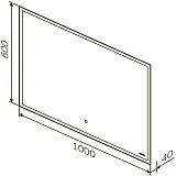 Зеркало Am.Pm Spirit 2.0 100x60 M71AMOX1001SA с подсветкой фото 5