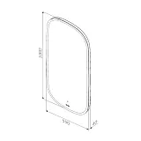 Зеркало AM.PM Func 55x100 M8FMOX0551WGH с подсветкой фото 10