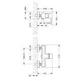 Смеситель Lemark Evitta LM0503C для ванны с душем фото 2