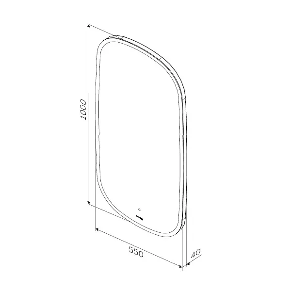 Зеркало AM.PM Func 55x100 M8FMOX0551WGH с подсветкой фото 10
