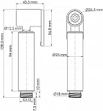 Гигиенический душ WasserKRAFT A232 фото 2